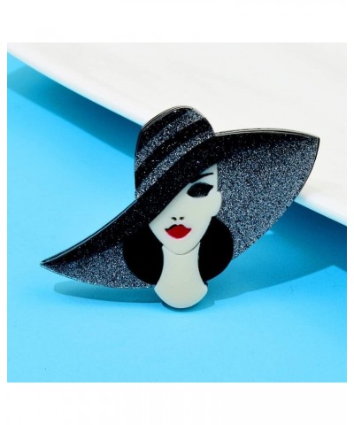 Beautiful Girl Brooch For Women Acrylic Lapel Pins Elegant Dress Accessories Jewelry Boutonniere Corsage for Hat Bag Suit Tie...