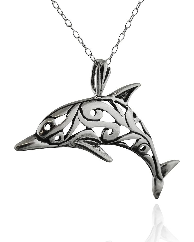 Marine Life and Sea Creature Pendant Necklaces for Women DOLPHIN $19.25 Necklaces