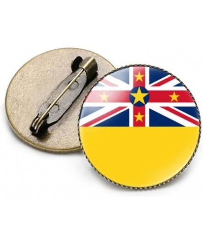 Round 1 Inch Australia Flag Pin International Travel Brooch Metal and Glass Revivalism Style Souvenir Badge for Hat Clothes B...