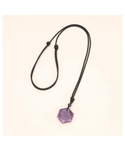 Healing Crystal Amethyst Necklace Star of David $14.21 Necklaces