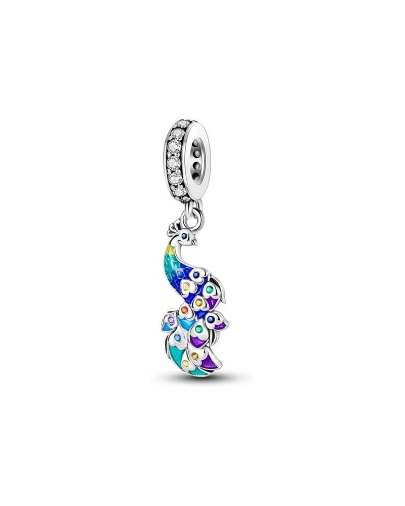 Multi Color Charms Fit Bracelets 925 Silver Colorful Zircon Rainbow Bead Love Heart Clip Charm Jewelry SSS-1401 SEC679 $9.66 ...