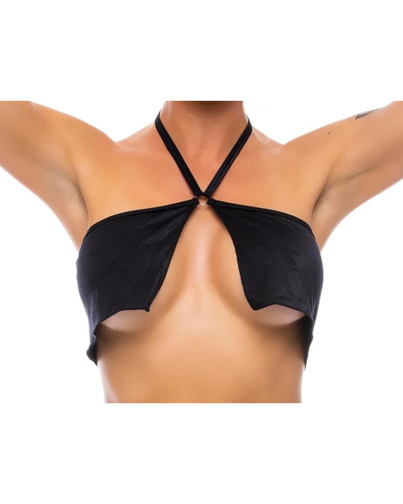 Women's Flowy Center Ring Top Black $11.10 Rings