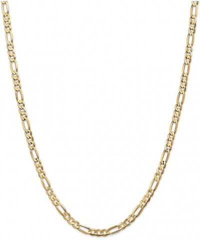 Solid 14k Yellow Gold 4.50mm Concave Open Figaro Chain Necklace - with Secure Lobster Lock Clasp 20.0 Inches $205.80 Bracelets