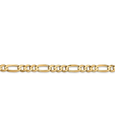 Solid 14k Yellow Gold 4.50mm Concave Open Figaro Chain Necklace - with Secure Lobster Lock Clasp 20.0 Inches $205.80 Bracelets