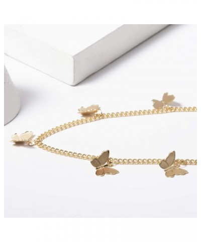 Silver Gold Butterfly Necklace for Women Ladies Girls Dainty Jewelry Butterfly Choker Gold $8.11 Necklaces