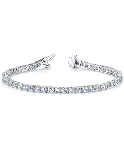 2.00-15.00 Carat Diamond, Tennis Bracelet (J-K, I2-I3) 14K White Gold, Yellow Gold or Rose Gold 4 Prong Set Round-cut Diamond...