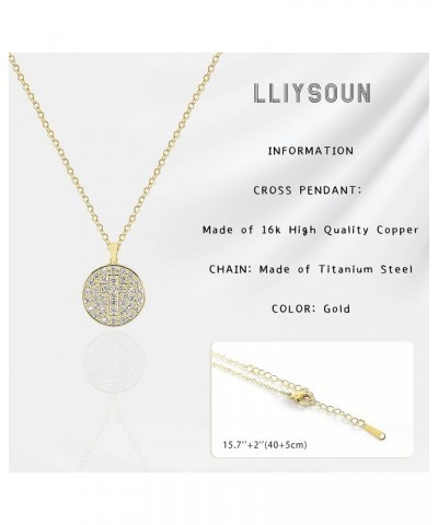 Cross Pendant Necklace for Women Jewelry Gold Cross Necklaces Gifts for Women Girl Cross Necklace Minimalist Trendy Jewelry V...