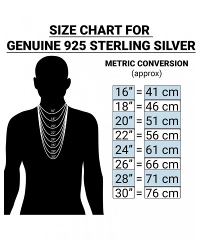 925 Sterling Silver Diamond Cut Rope Chain for Women and Men - 2.2 mm Thick - Braided Twist Link Necklace - 30 Inches Long - ...