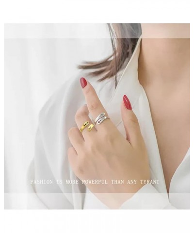 Faith Ring cross Jewelry Open Statement Rings For Women Girls Men Adjustable Stainless Steel FAITH-GOLD $9.27 Rings