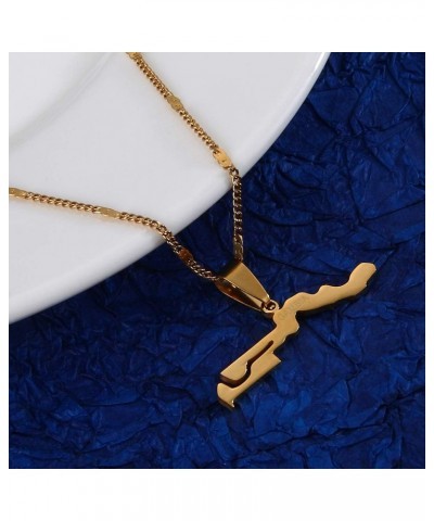 Gambia Map Flag Necklace Pendants Gold Color Jewelry Gambian Item Gifts $7.83 Necklaces