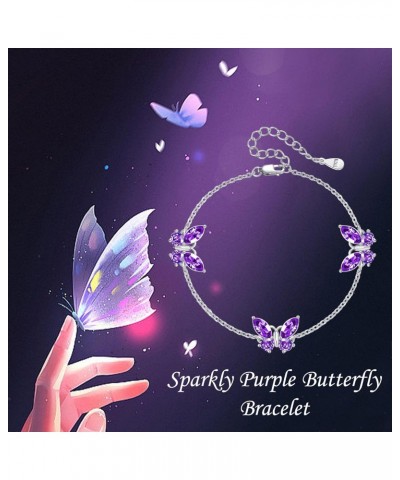 Butterfly Bracelet Sterling Sliver Unique Butterfly Bracelet Butterfly Jewelry Gifts for Women Girl $16.80 Bracelets