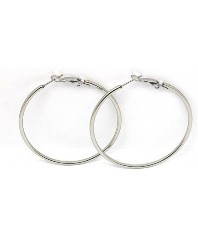 LifeWorld 4 Pairs 316L Stainless Steel gold silver Plated Hoop Earrings for Women Girls, Hypoallergenic Hoops Women's Earring...