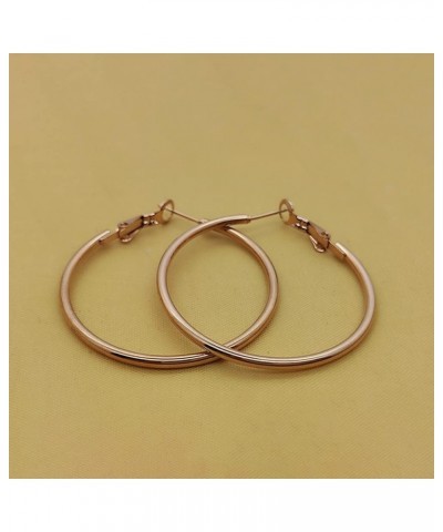 LifeWorld 4 Pairs 316L Stainless Steel gold silver Plated Hoop Earrings for Women Girls, Hypoallergenic Hoops Women's Earring...