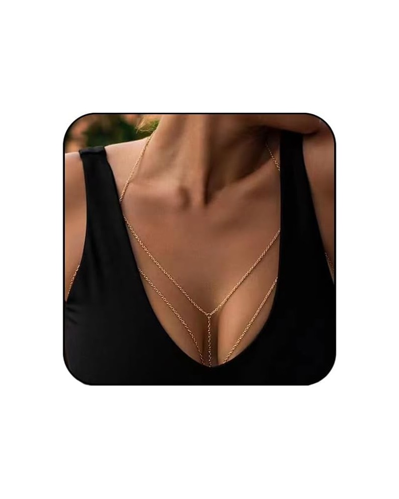 Body Chain Sexy Layered Bikini Waist Belly Chain Summer Beach Party Body Jewelry C-Gold $7.97 Body Jewelry