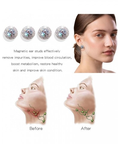 Lymphatic Earrings for Women on Prime Halolux Lymphvity Germanium Earrings Lymphatic Activity Hoop Earrings Acupressure Ear A...