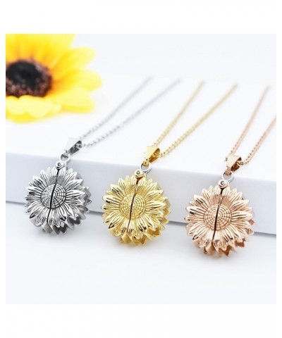 Personalized Sunflower Cremation Jewelry for Ashes You Are My Sunshine Flower Urn Necklace for Ashes of Loved Ones Keepsake M...