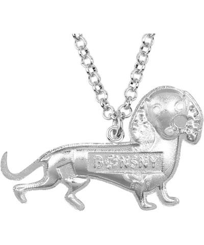 LIMMO" Love Heart Enamel Zinc Alloy Pets Dachshund Necklace Dog Animal pendant 18 Coffee $10.19 Necklaces