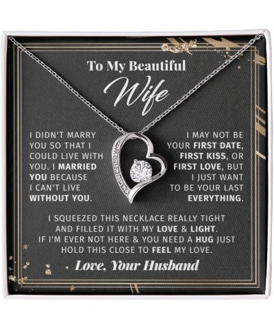 INIFIS To My Wife Gift from Husband, Birthday Gifts For Wife, To My Soulmate Necklace, Fiance Girlfriend Gifts, Anniversary R...