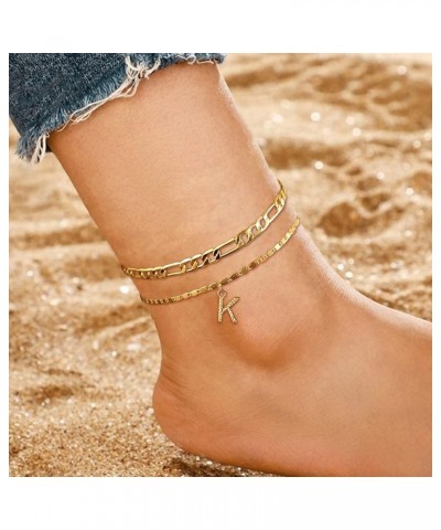 Ankle Bracelets for Women, 18K Gold Plated Adjust Beach Anklet, Cuban Link Chain, Beaded Anklet, Diamond Anklet, Figaro chain...