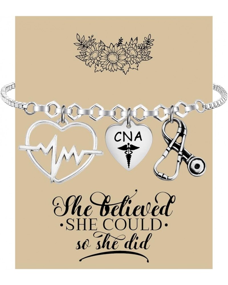 CNA Bracelet CNA Certified Nursing Assistant Gift Graduation Gift for CNA Nurse cna br card $10.93 Bracelets