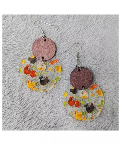 Thanksgiving Fall Drop Dangle Earrings Transparent Acrylic Autumn Maple Leaf Earrings Holiday Party Jewelry Gifts for Women G...