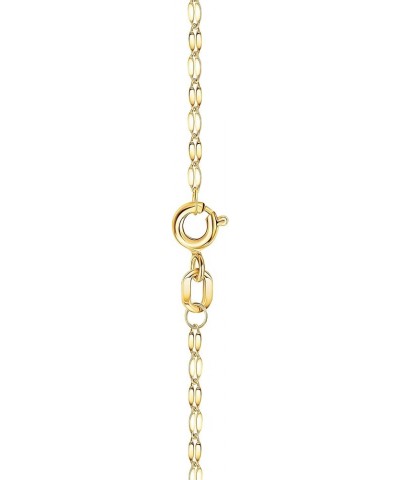 14K Solid Gold 2.0MM Diamond Cut Mirror Chain Necklace -Choose Your Color - Unisex Sizes 16"-30 Yellow 18 Inches $42.24 Neckl...