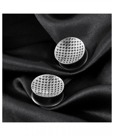 2PCS 8mm-25mm (0G-1") Hollow Crossing Gauges for Ears Basic Ear Plugs Tunnels for Stretched Ears Hypoallergenic 316 Stainless...