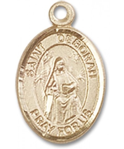 14 Karat Gold Catholic Patron Saint Medal Petite Charm Pendant, 1/2 Inch Saint Deborah $100.58 Pendants