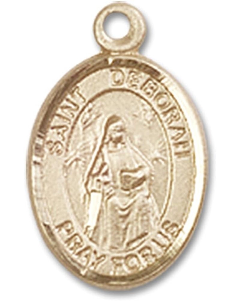 14 Karat Gold Catholic Patron Saint Medal Petite Charm Pendant, 1/2 Inch Saint Deborah $100.58 Pendants