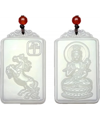 Double-sided carving exquisite fashion Pendant Necklace Master Fine Polishing Vajrapani-Horse $7.57 Necklaces