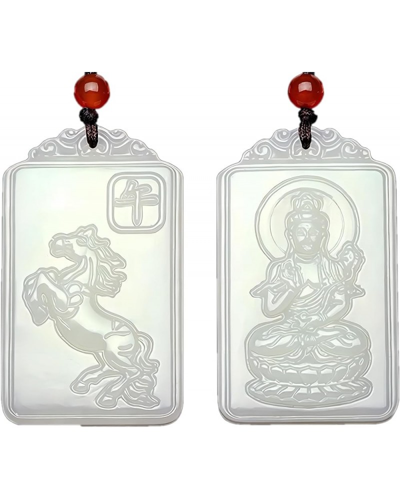 Double-sided carving exquisite fashion Pendant Necklace Master Fine Polishing Vajrapani-Horse $7.57 Necklaces