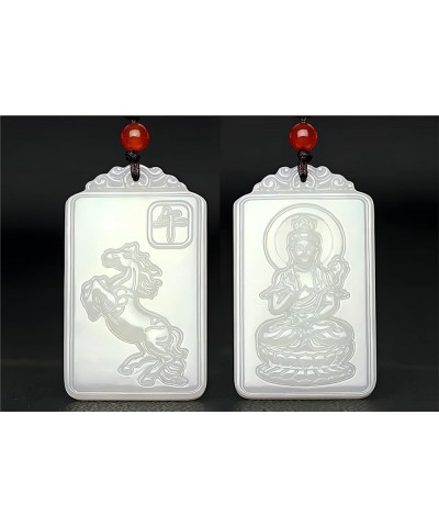 Double-sided carving exquisite fashion Pendant Necklace Master Fine Polishing Vajrapani-Horse $7.57 Necklaces