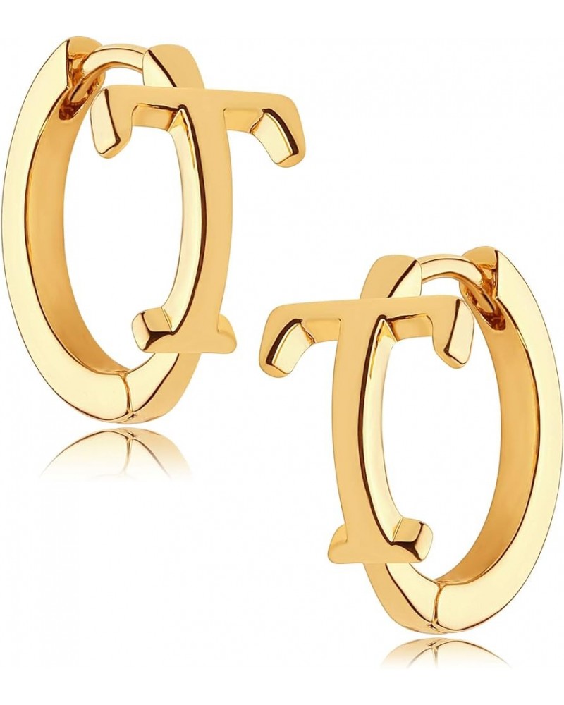 Gold Initial Earrings for Women 26 Letters A-Z 14K Gold Filled Small Hypoallergenic Personalized Alphabet Jewelry Gift T $9.0...