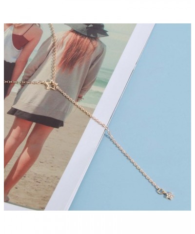 Boho Star Y Lariat Necklace Choker Gold Crystal Star Drop Necklace Long Cz Star Pendant Necklace Minimalist Necklace Chain Je...