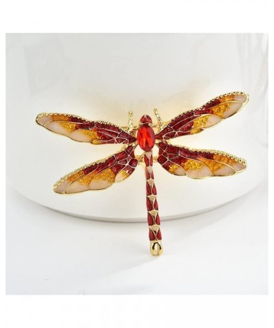 Dragonfly Brooches For Women Enamel Insect Dragonfly Brooch Men Suit Dress Brooches Pin Purple Fashion $4.13 Brooches & Pins