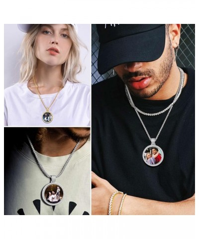 Creative Photo Necklace Personalized for Women Girl Square/Round/Heart/Cat/Oval Shaped Stainless Steel/18K Gold Plated Pictur...