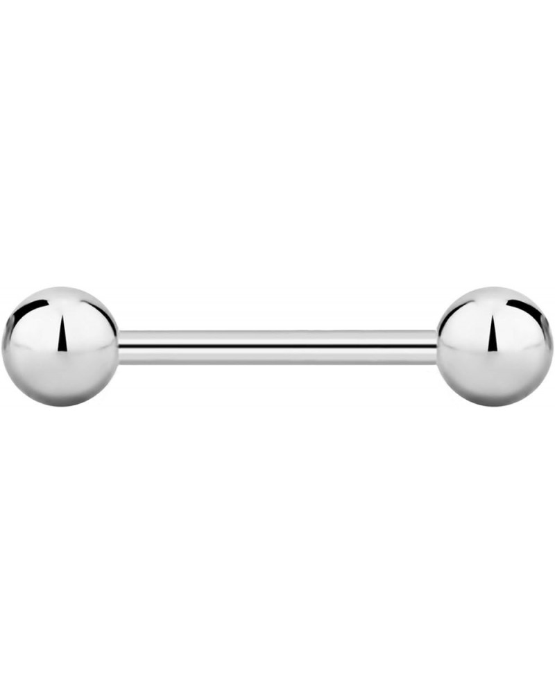 nipple barbell, nipple bars, silver nipplerings piercing Surgical Steel 8g - 18g Straight Barbell Body Jewelry (Sold Individu...