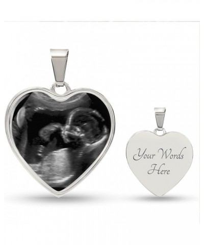 Miscarriage Gifts For Mothers, Heart Necklace Silver or Gold, Sympathy Memorial Pendant, Sorry For Your Loss, Angel Baby Silv...