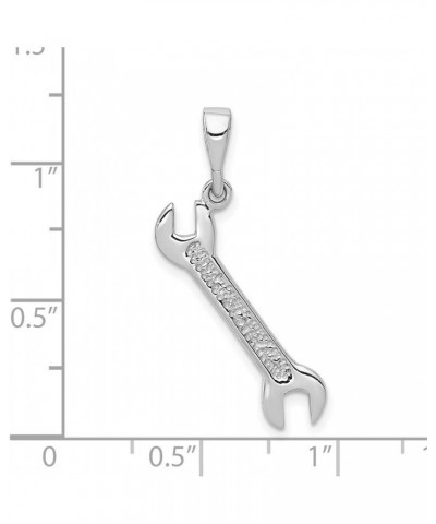 14k White Gold Wrench Charm $84.00 Bracelets