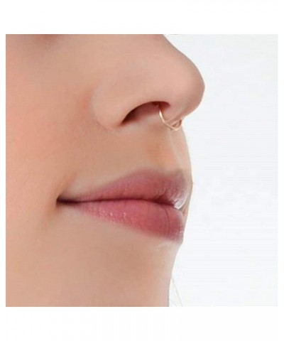 Fake Septum Nose Hoop Rings Stainless Steel Faux Lip Ear Nose Septum Ring Non Piercing Clip On Nose Hoop Rings Body Piercing ...