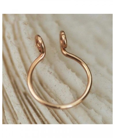 Fake Septum Nose Hoop Rings Stainless Steel Faux Lip Ear Nose Septum Ring Non Piercing Clip On Nose Hoop Rings Body Piercing ...