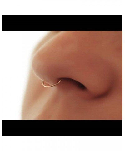 Fake Septum Nose Hoop Rings Stainless Steel Faux Lip Ear Nose Septum Ring Non Piercing Clip On Nose Hoop Rings Body Piercing ...