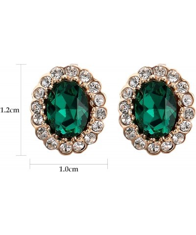 Austria Crystal Clip on Earrings for Women 18K Gold Plated Fashion Jewelry with Halo CZ Rhinestone Non Pierced Earrings Clip ...