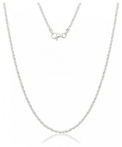 Italian Sterling Silver 1.8mm Margarita Chain Necklace (16-20") 18.0 Inches $21.27 Necklaces