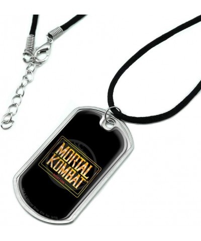 Mortal Kombat Insert Coin Military Dog Tag Pendant Necklace with Cord $10.25 Necklaces