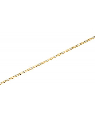 14K Tricolor Gold 2mm Solid Diamond Cut Valentino Chain Necklace with Spring Clasp (18" to 24") 20.0 Inches $121.11 Necklaces