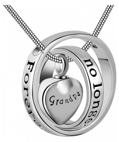 Womens&Mens No Longer by My Side,Forever in My Heart Carved Locket Cremation Urn Necklace for mom & dad Grandpa $9.43 Necklaces