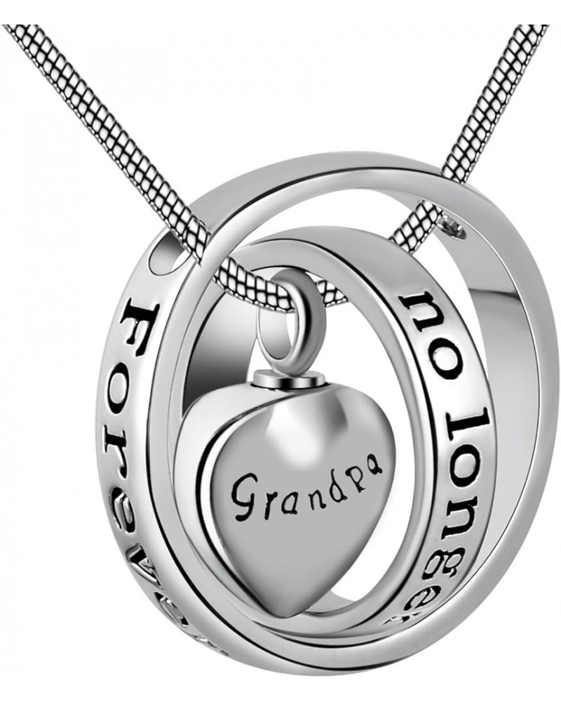 Womens&Mens No Longer by My Side,Forever in My Heart Carved Locket Cremation Urn Necklace for mom & dad Grandpa $9.43 Necklaces