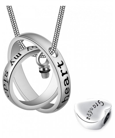 Womens&Mens No Longer by My Side,Forever in My Heart Carved Locket Cremation Urn Necklace for mom & dad Grandpa $9.43 Necklaces