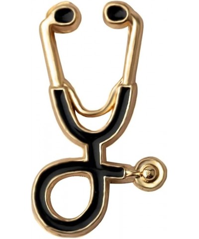 Nurse Stethoscope Enamel Pin Medical Doctor Nurse Stethoscope Brooches Christmas Gift Black-RG $8.09 Brooches & Pins